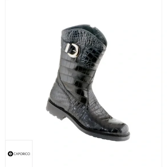 Caporicci | Shoes | Caporicci 573 Black Genuine Alligator  display picture 3